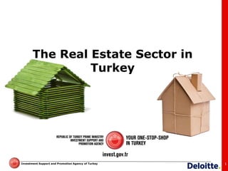 Investment Support and Promotion Agency of Turkey 
The Real Estate Sector in Turkey 
1  