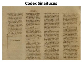 Codex Sinaitucus
 