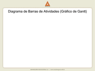 Diagrama de Barras de Atividades (Gráfico de Gantt)
 