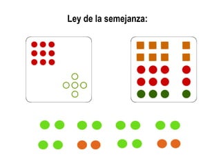 Ley de la semejanza:
 