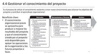 Gestión de la Integración de Proyectos PMBoK | PDF
