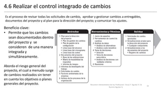Gestión de la Integración de Proyectos PMBoK | PDF