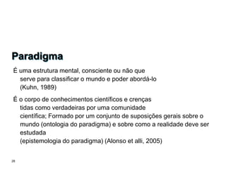 Oito Passos para a Mudança8. Faça isto Colar!Implemente & Sustente a Transformação7. Sustentar a Mudança6. Criar Indic. de Curto PrazoComprometa & Capacite toda Organização5. Plan/Organizar/Agir4. Comunicar para ComprometerCrie um Clima para a Mudança3. Definir os Impactos para Mudança2. Criar um Senso de Visão / Orientação para a Equipe1. Criar um Senso Comum de Necessidade e UrgenciaBasedon Kotter, John P.  LeadingChange.  Boston:  Harvard Business School Press
