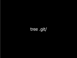 tree .git/
 