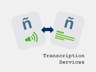 Transcription
Services
 