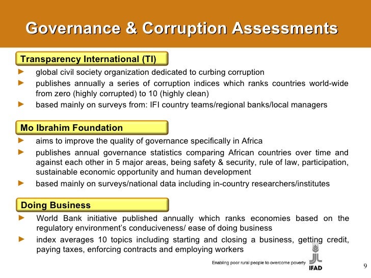 corruption kills good governance essay