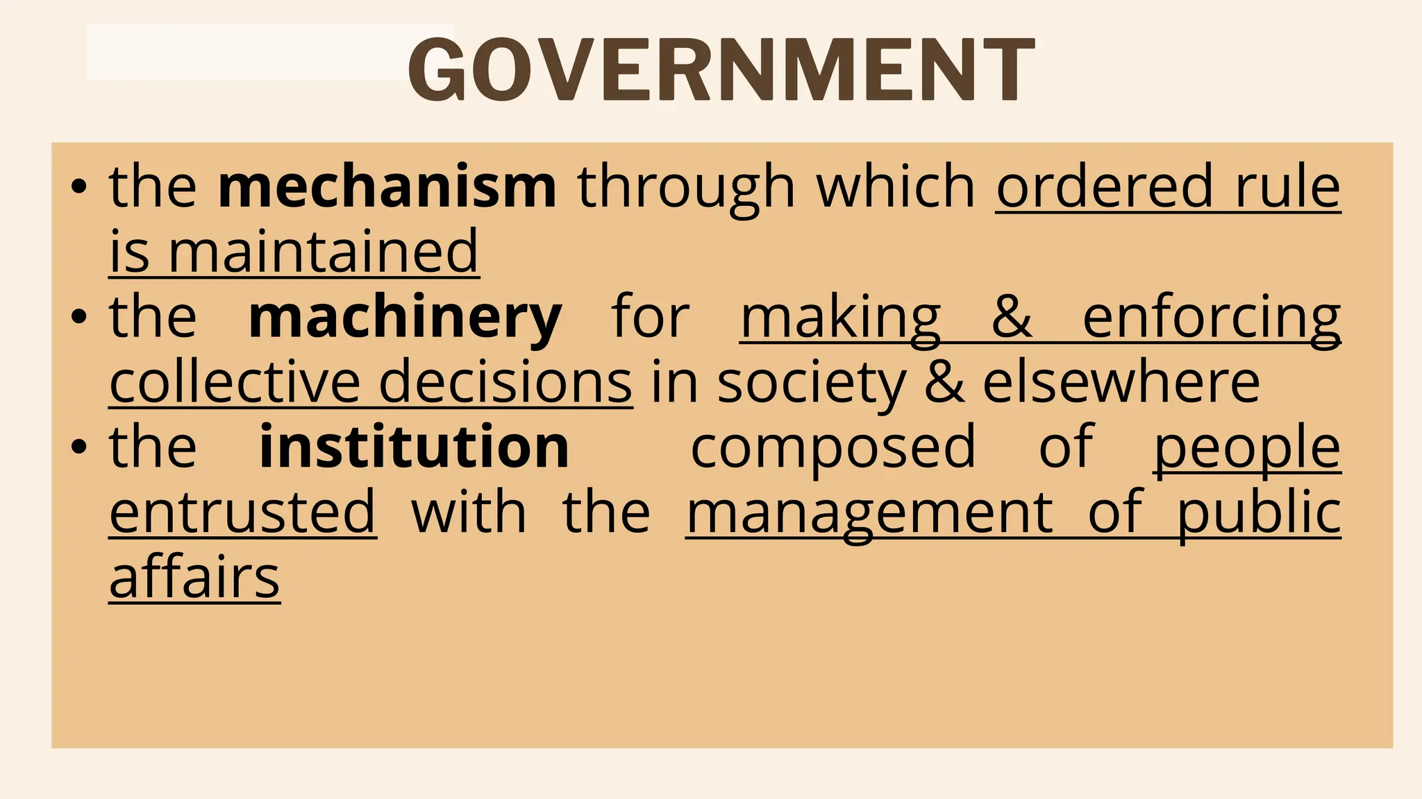 1 - GOVERNANCE.pptx grade 12 humss lesson plan | PPTX