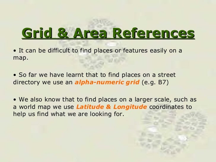 Grid and Area references