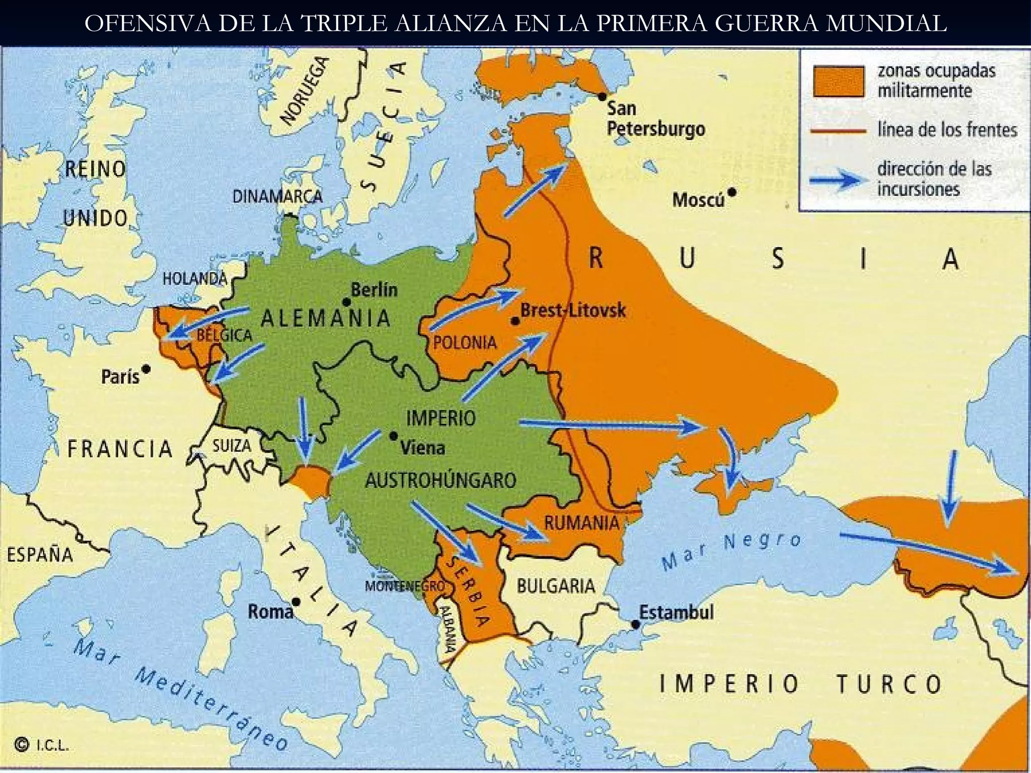 OFENSIVA DE LA TRIPLE ALIANZA EN LA PRIMERA GUERRA MUNDIAL