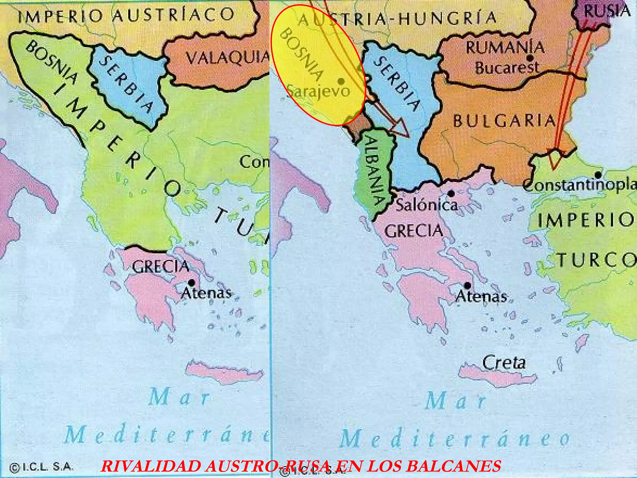 RIVALIDAD AUSTRO-RUSA EN LOS BALCANES