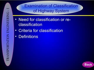 Highway planning for HIghways and Grand transport roads | PPT