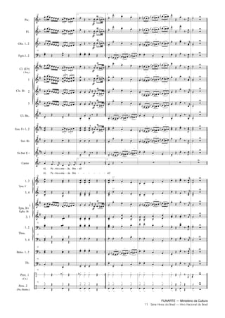 FUNARTE — Ministério da Cultura
11 Série Hinos do Brasil — Hino Nacional do Brasil
Pic.
Fl.
Obs. 1, 2
Fgts.1, 2
Cl. (E )
( Req.)
1
2
3
Cl. Bx.
Sxa. E 1, 2
Sxt. B
Sx.bar E
Canto
1, 2
3, 4
1
2, 3
1, 2
3, 4
Bdns. 1, 2
Tb.
Perc. 1
(Cx.)
Perc. 2
(Pts./Bmbo.)
Cls. B
Tpas. F
Tpts. B
Fglhs. B
Tbns.
52
3 3
52
3 3
52
3 3
52
52
3 3
52 3 3
52
3 3
52
3 3
52
52
3 3
52
52
52
til,
til,
Pa
Pa
tria a
tria a
ma
ma
da,
da
Bra
Bra
52
52
52
3 3
52
52
52
52
52
52
52
1ª
1ª
sil!
2ª
3
3
3
3 3
3
3
3
3
2ª
sil!
3
3
3
a 2
a 2
3 3
3
3
3
3
3
3
3
3
3
3
3
3
3
3 3
3
3 3
3
3
3
3
3
3
3
3
3
3
-
-
-
-
-
-
-
- - - - - -
Hino Nacional do Brasil.qxd:Funarte Hino Nacional 1/7/09 7:24 PM Page 11
 