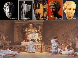 Esculapio Apolo Quirón Hermes Higia 