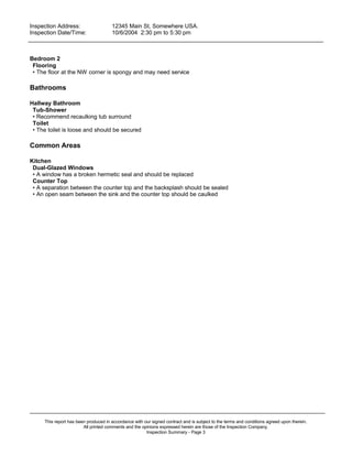 Flooring Inspection Report.pdf 1 house-inspections report | PDF