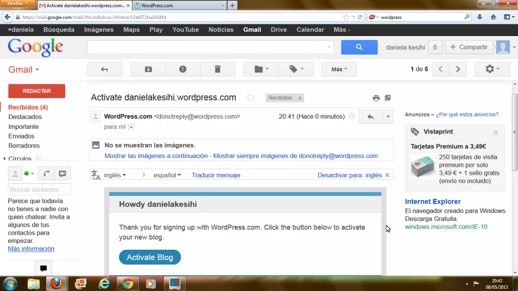 1.  how to sign up with wordpress.....