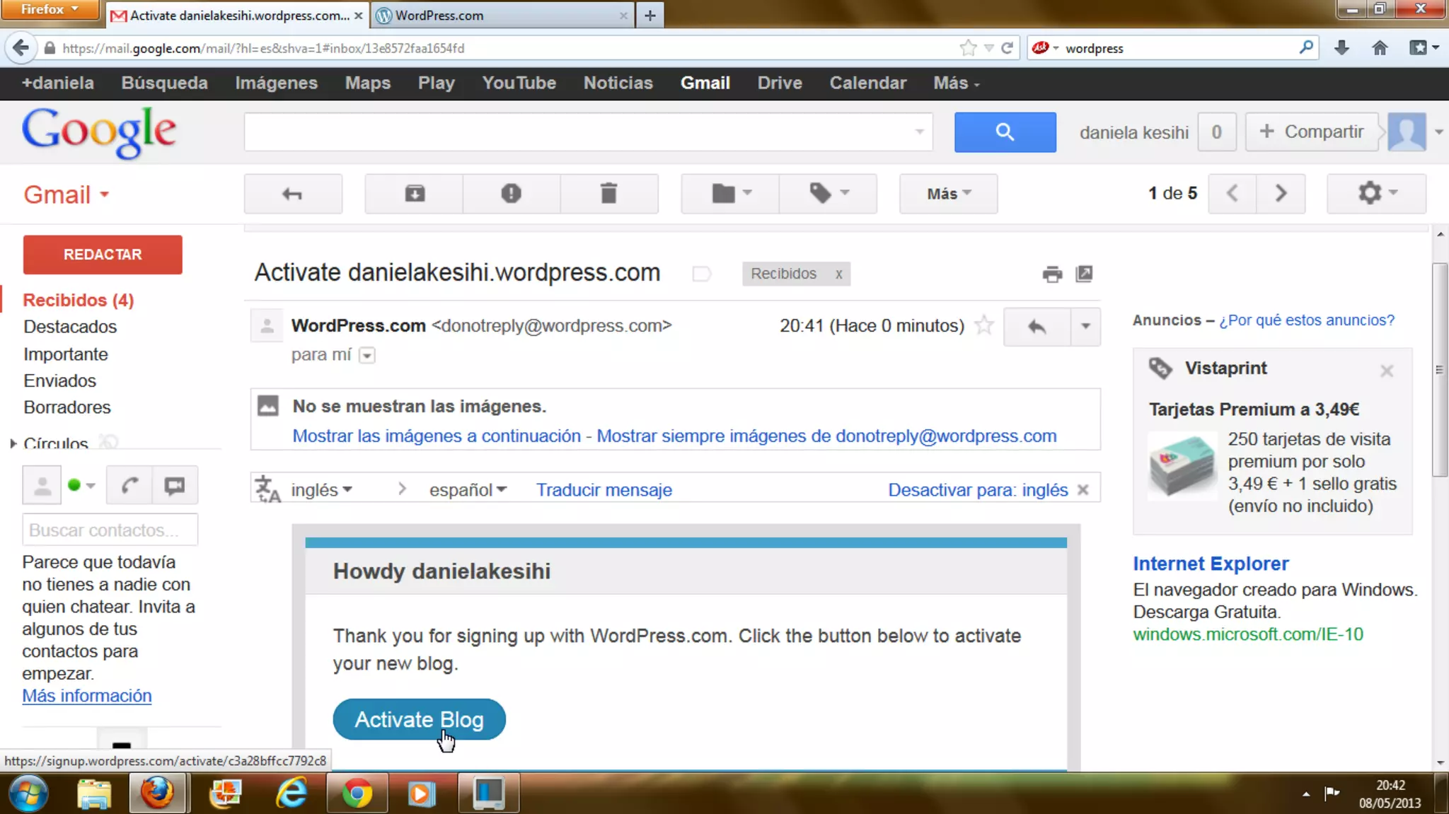 1.  how to sign up with wordpress.....