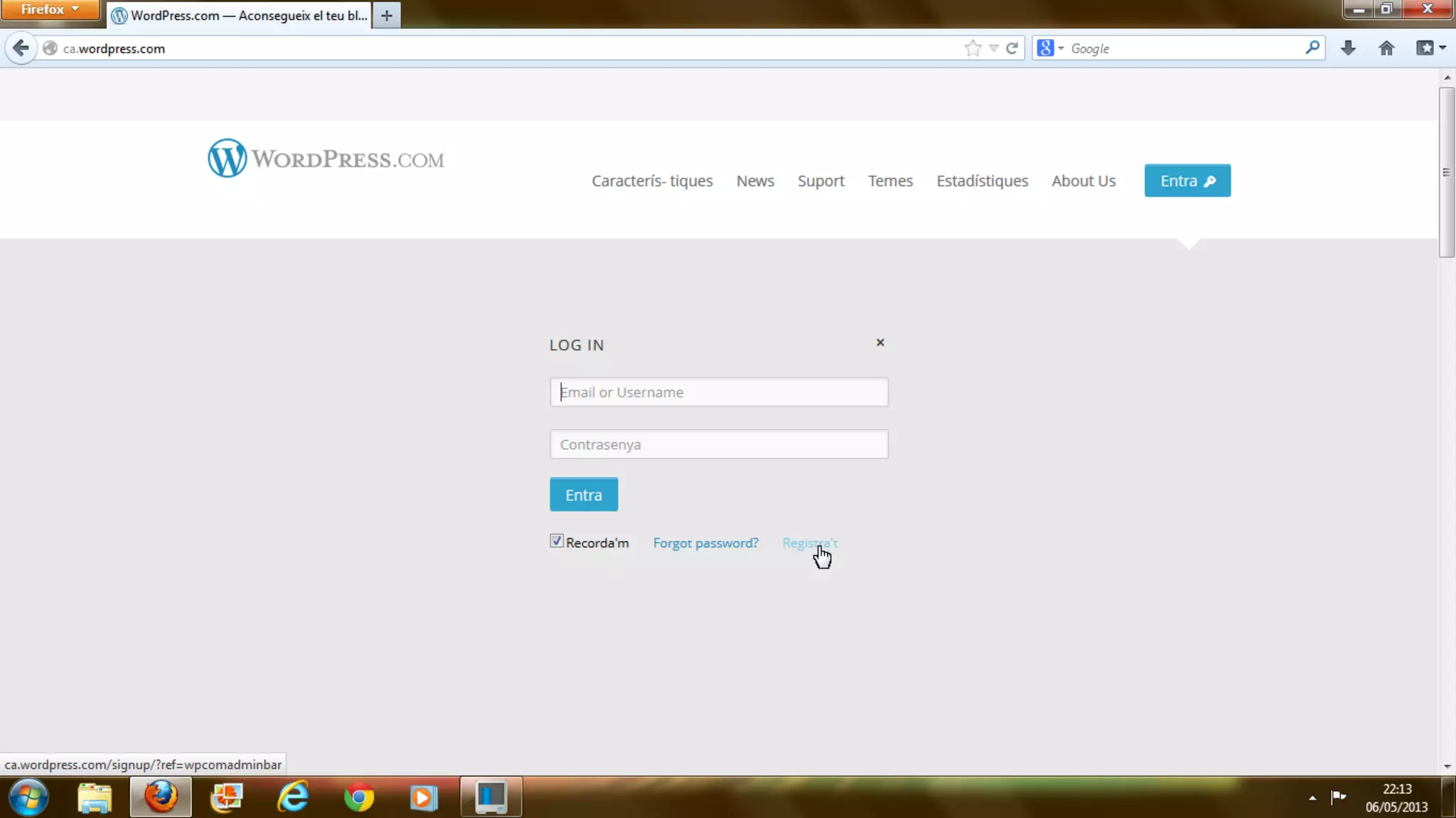 1.  how to sign up with wordpress.....