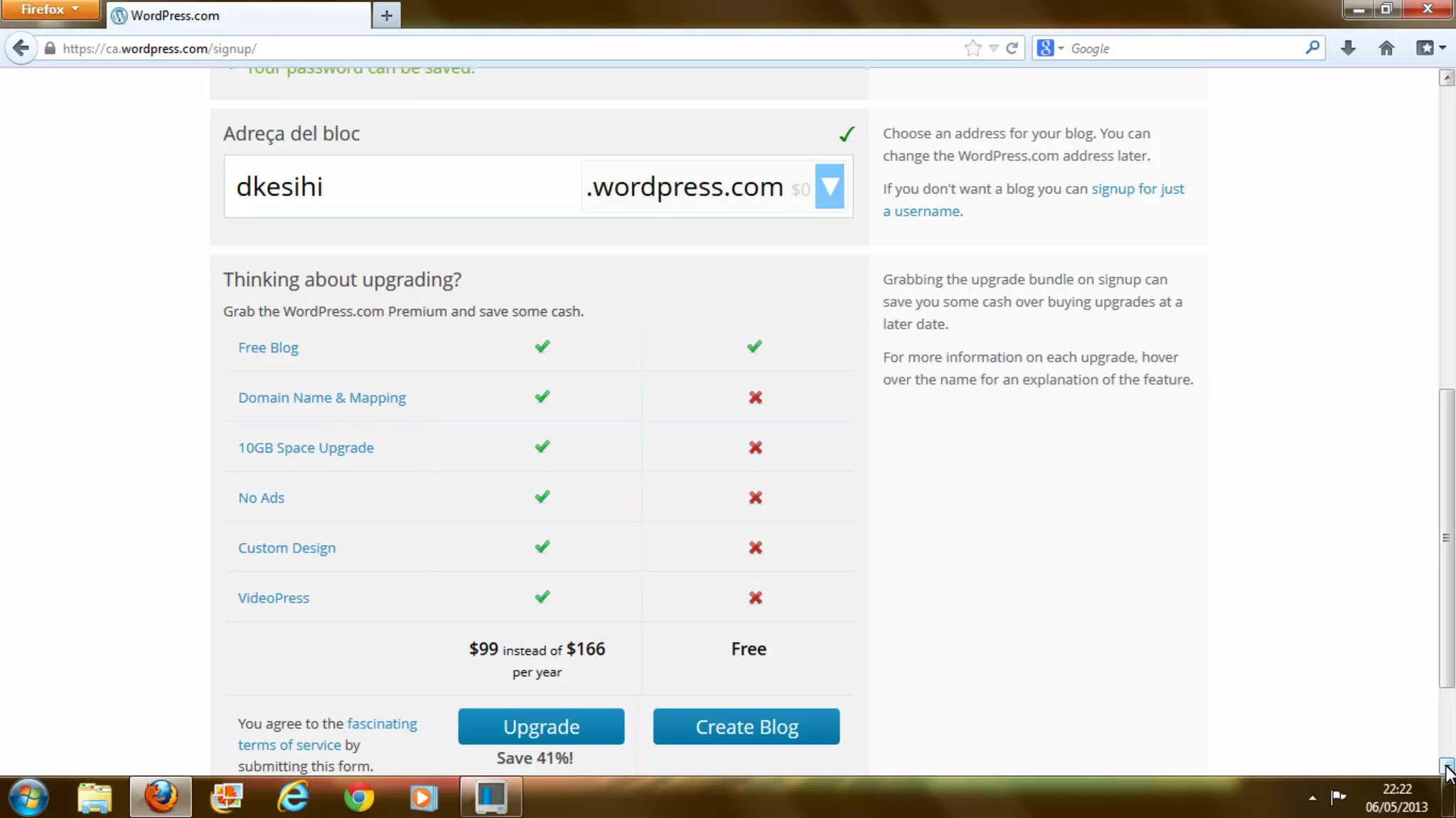 1.  how to sign up with wordpress.....