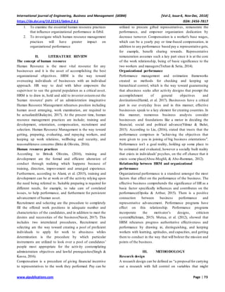 The Impact of Human Resource Practices on Organizational Performance: A ...