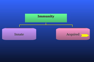 Immunity




Innate              Acquired
                               ½
 