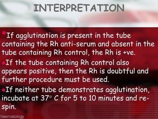 Rh Control System Comprehensive Guide to Rh System and Immunohematology Techniques | PDF