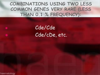 Comprehensive Guide to Rh System and Immunohematology Techniques | PDF
