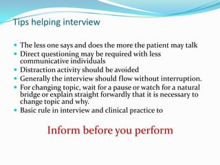 1 initial interview | PPTX