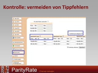 Kontrolle: vermeiden von Tippfehlern
 