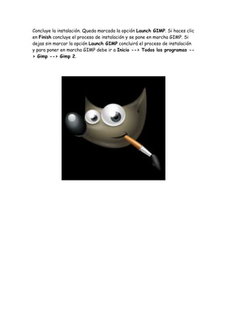 1. instalación de gimp para slide