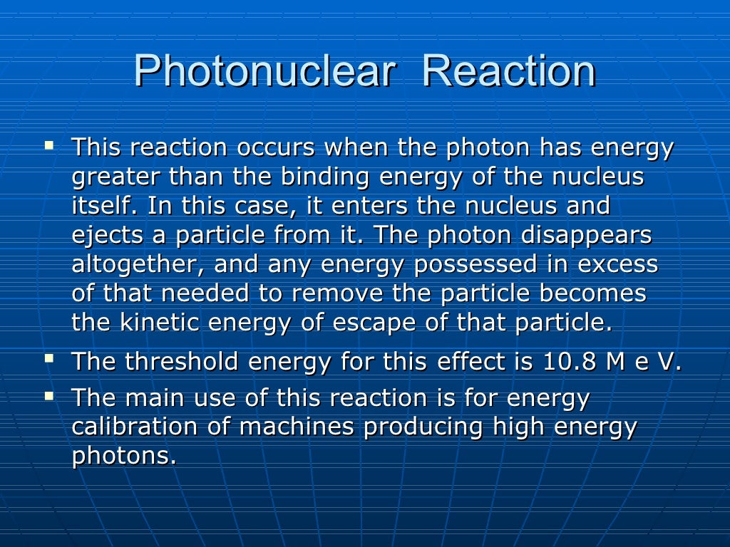 Interaction of Radiation with Matter