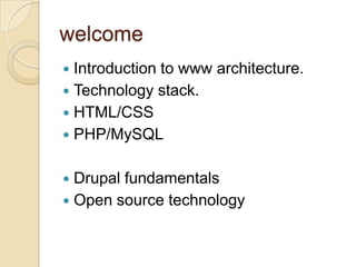 1 Introduction to Drupal Web Development | PPTX