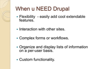 1 Introduction to Drupal Web Development | PPTX