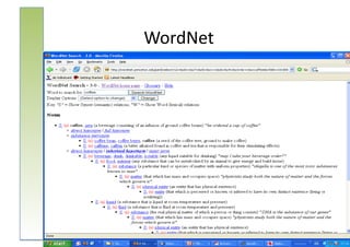 WordNet	
  
 