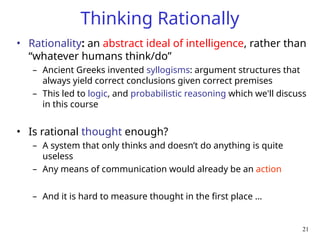 Structure Rationality Foundations of Artificial Intelligence: Concepts and Intelligent Agents ...