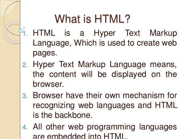 1 introductin to HTML