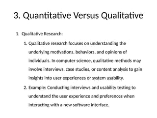 Qualitative In Computer Science Introduction to research methods in computing | PPTX