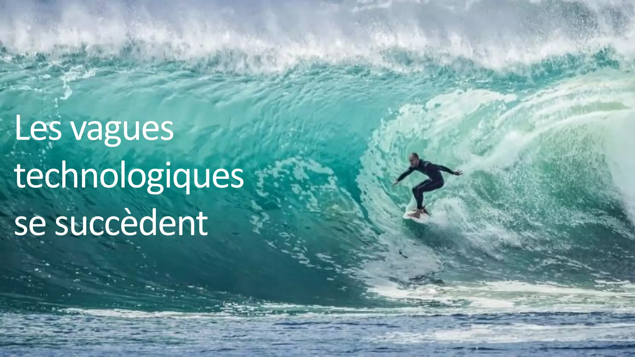 Les vagues
technologiques
se succèdent
 