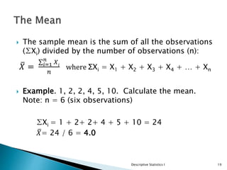 Statistics | PPTX