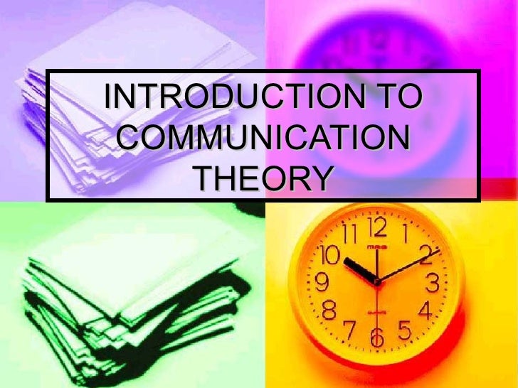 communication theory ppt presentation