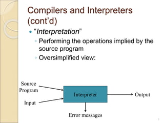 1 - Introduction to Compilers.ppt | Programming Languages | Computing