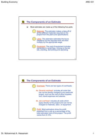 1 introduction to cost estimating | PDF
