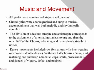 Strophic In Music 1 introduction to drama & tragedy | PPT