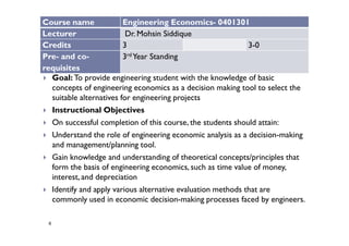 1 introduction to engineering economics | PDF