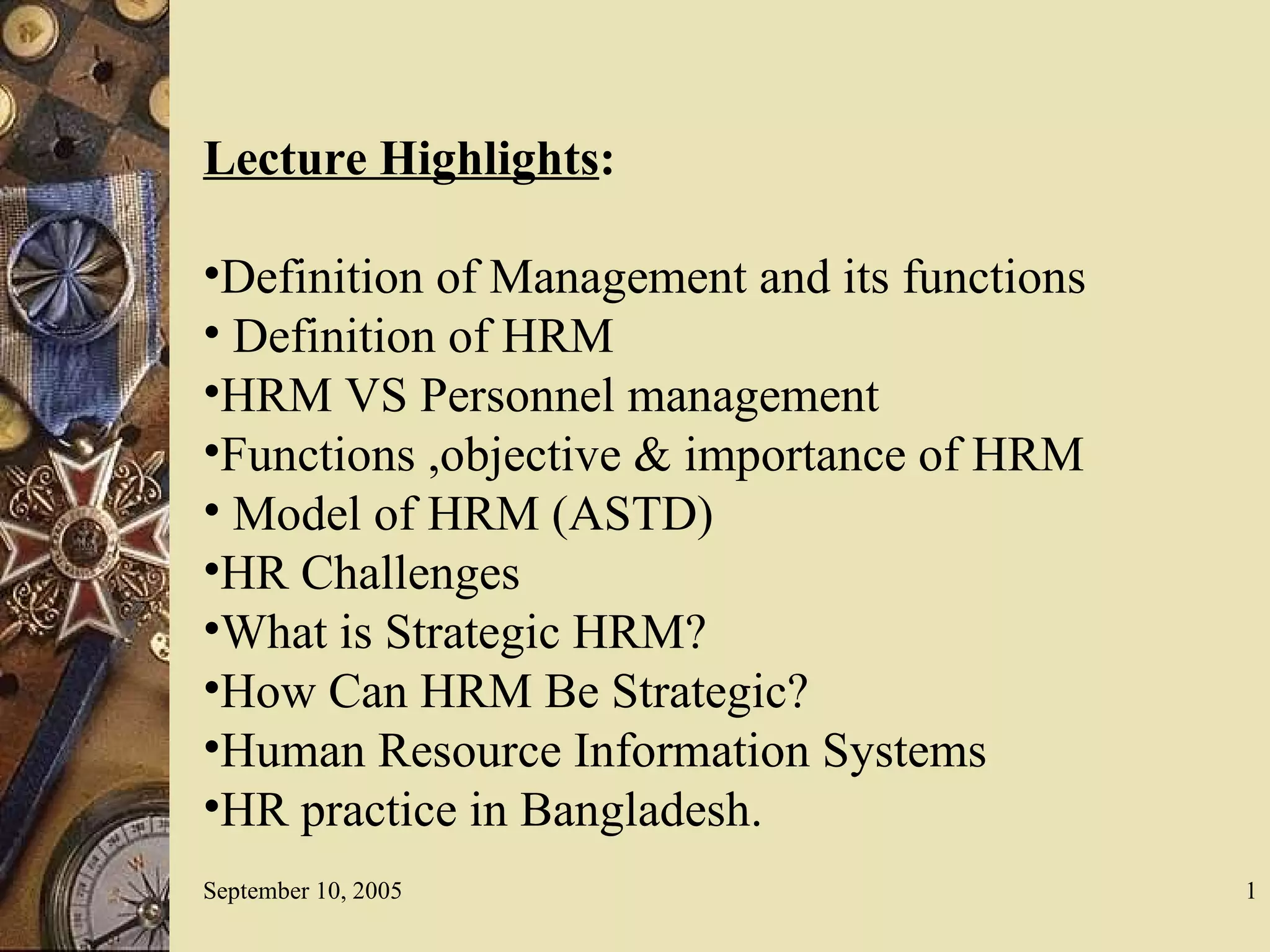1.introduction to hrm | PPT