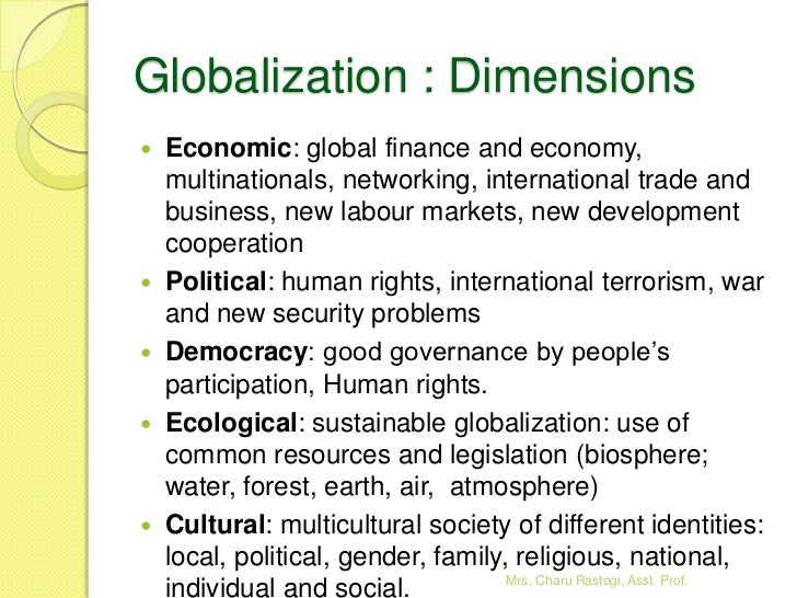 impact of globalisation on business environment