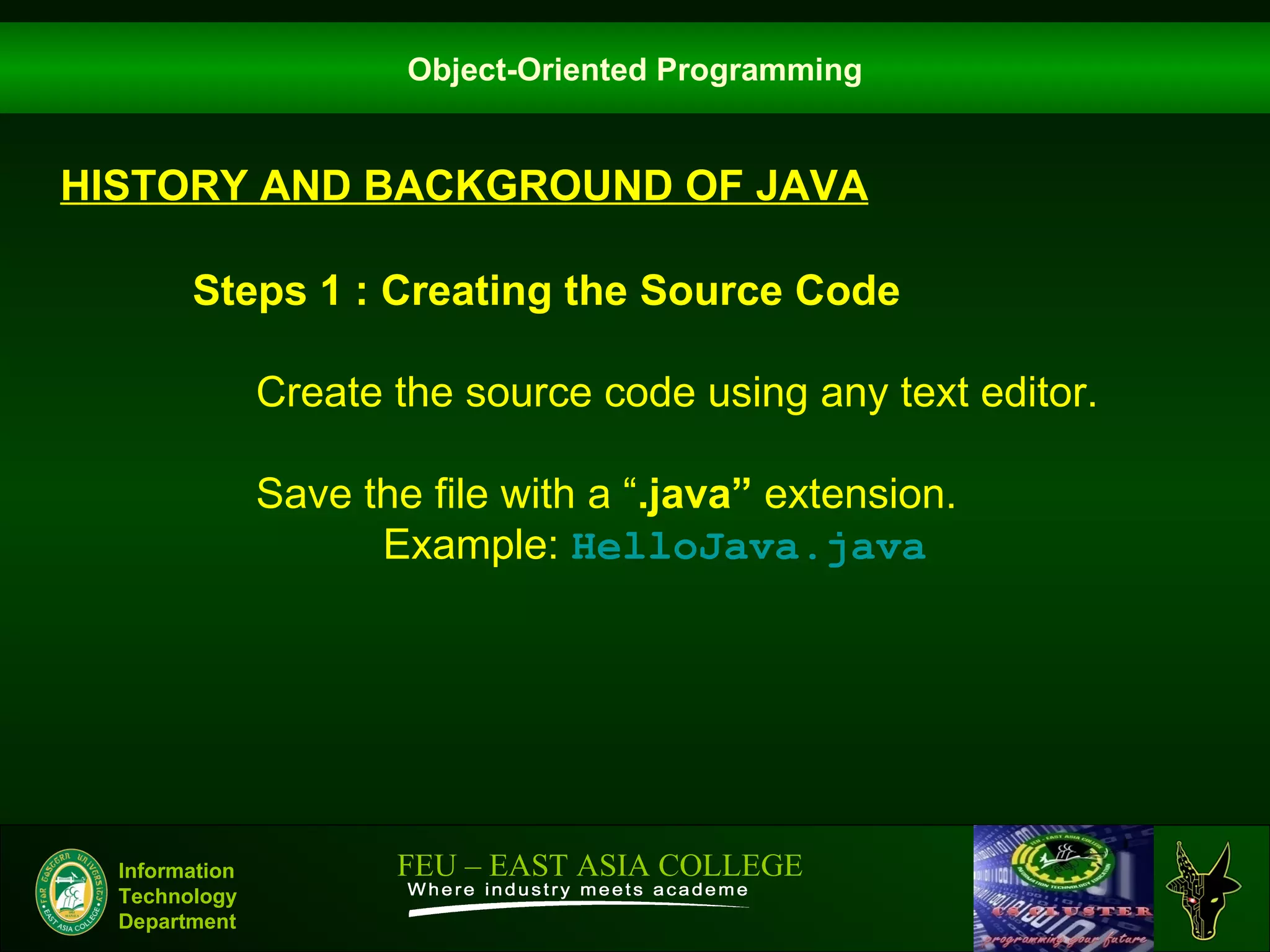 1 introduction to java technology | PPT