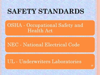 SAFETY STANDARDS




                   37
 