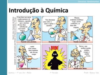 Conceitos fundamentais




Introdução à Química




Química – 1º ano Ens. Médio   1º Período         Profa. Rebeca Vale
 