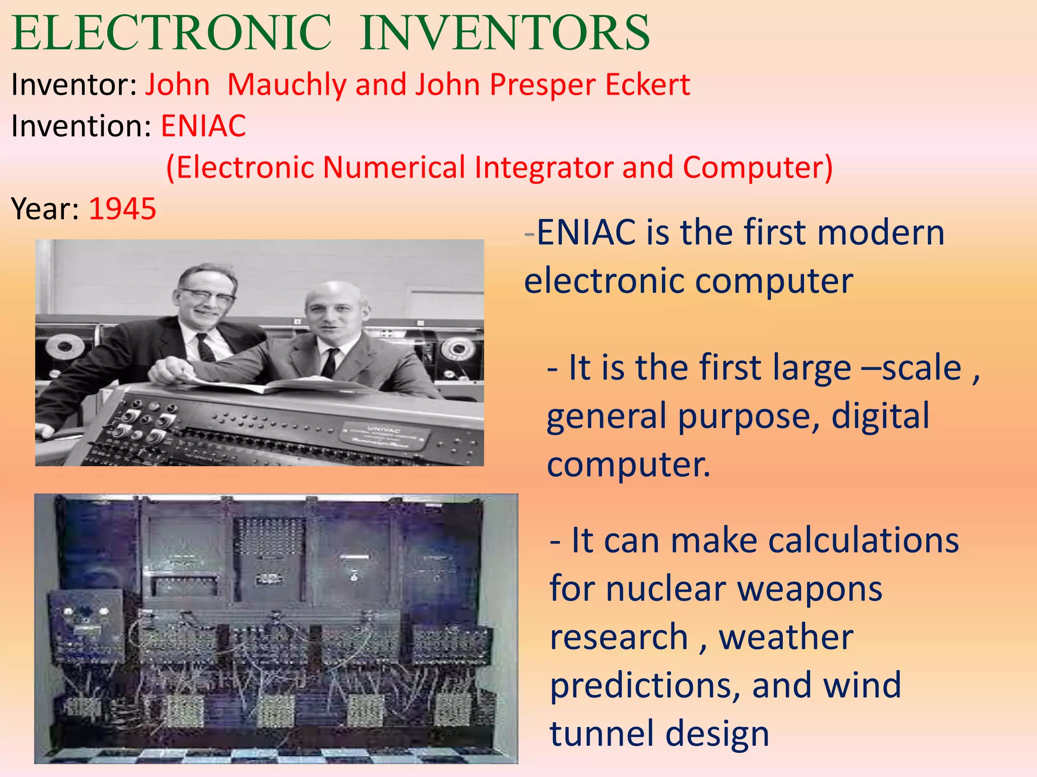 #1 inventors & inventions-grade 3- 1 | PPTX | Computing | Technology ...