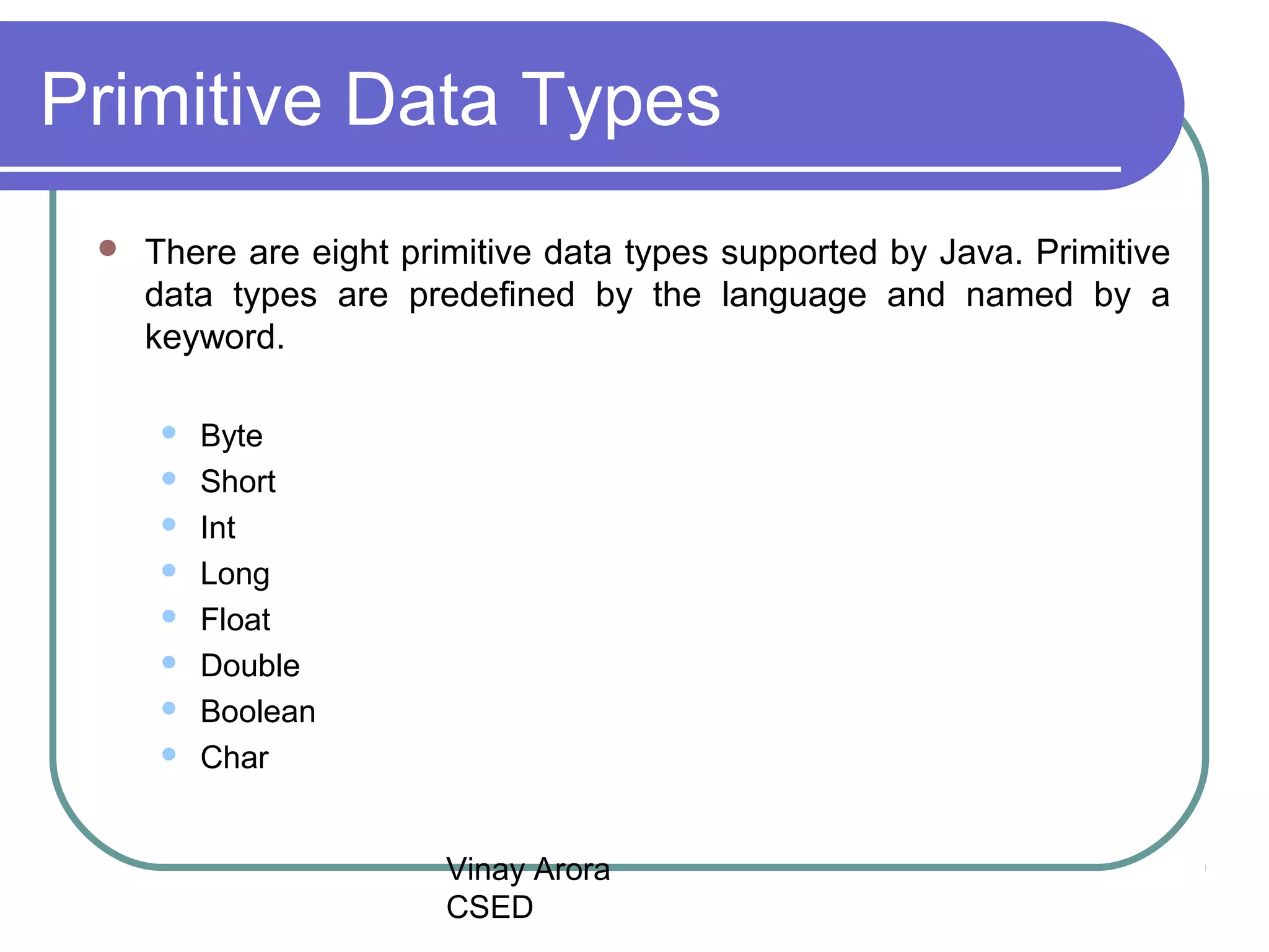 1 java - data type | PPT | Free Download